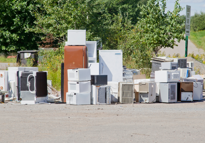 A pile of e-waste.